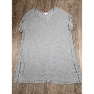 Z by Zobha Studio Tee Heather Light Grey Yoga Shirt Size XL Super Soft